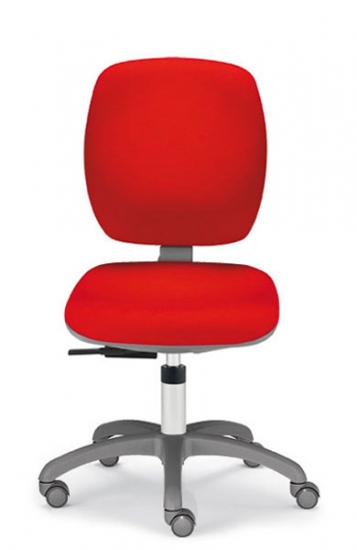 Кресло для касс FlexSit  тканевая обивка (красное)