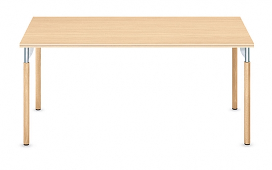 Немецкий стол для семинаров и переговоров прямоугольный на четырех ножках из дерева EN06422