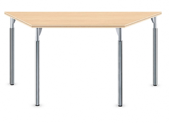 Немецкий стол для семинаров и переговоров прямоугольный на четырех ножках из стали EN06423