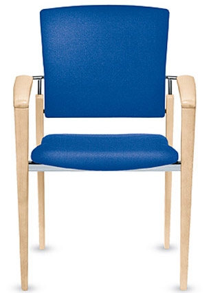 Немецкое кресло для семинаров на четырех ножках из дерева  EN25435