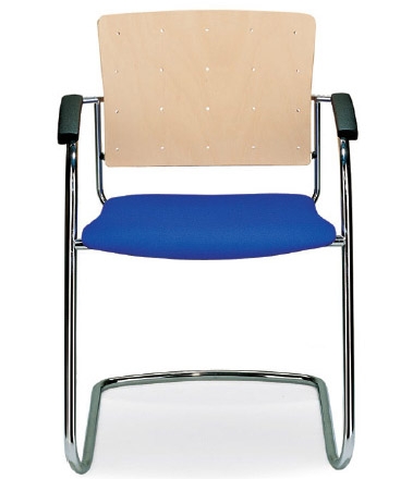 Немецкое кресло для семинаров обитое на пружинящей опоре EN25810